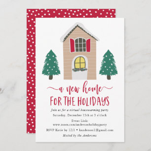Neue Zuhause für die virtuelle Housewarming-Zeit Einladung