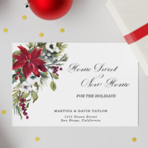 Neue Zuhause für die Weihnachtsfeiertage Postkarte