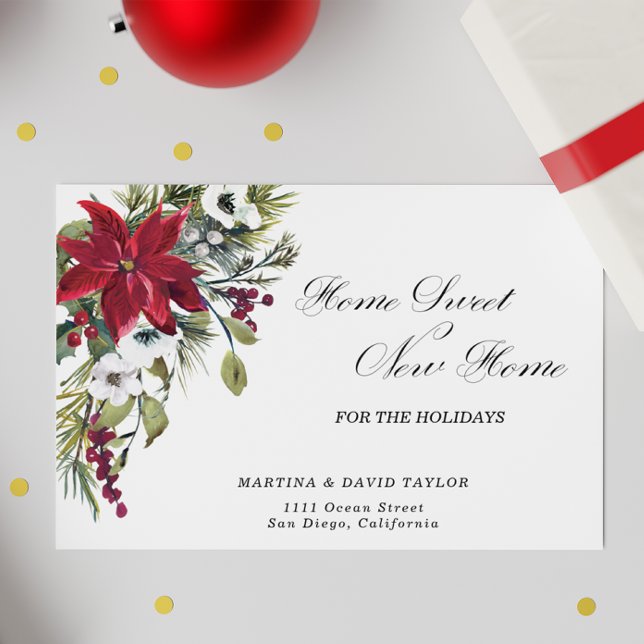 Neue Zuhause für die Weihnachtsfeiertage Postkarte (Von Creator hochgeladen)