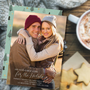Neue Zuhause für Holidays Vollständiges Foto Neue  Feiertagskarte