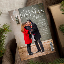Neue Zuhause für Weihnachts-Foto-Zeitschrift Feiertagskarte