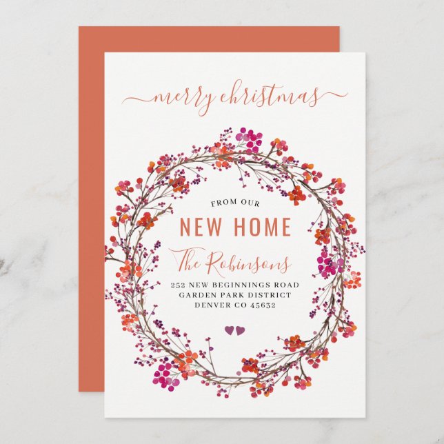 Neue Zuhause für Weihnachts-Weihnachtsferien im Um Ankündigung (Vorne/Hinten)