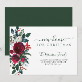 Neue Zuhause für Weihnachtsfeiertage im Umzug Ankündigung