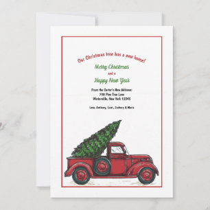 Neue Zuhause für Weihnachtskarten Feiertagskarte