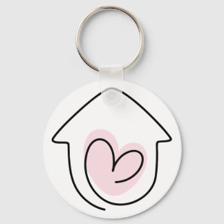 Neue Zuhause gerade verschoben Schlüsselanhänger