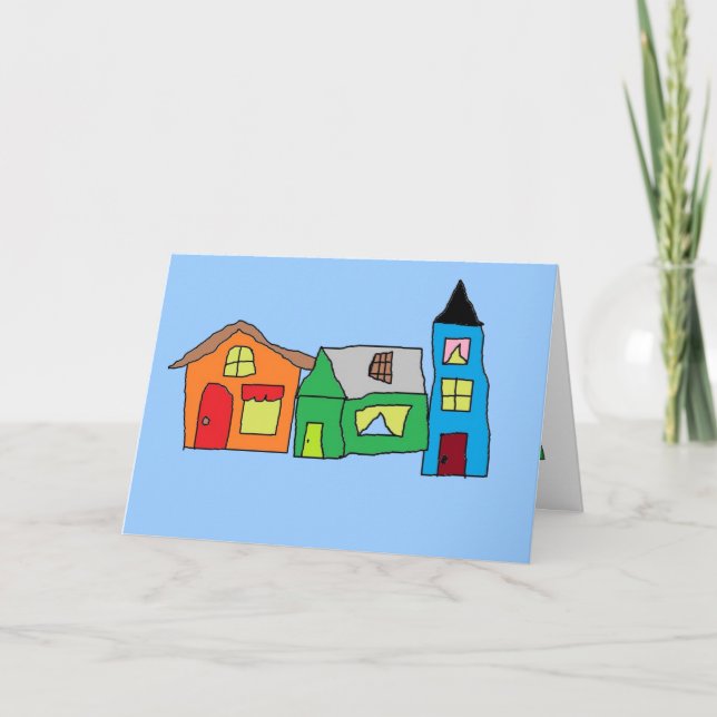 Neue Zuhause-Glückwunschs Karte (Vorderseite)