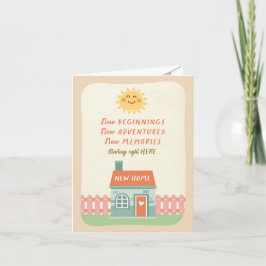 Neue Zuhause Gratulation Neue Abenteuer starten hi Karte