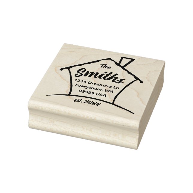 Neue Zuhause Gummistempel (Stempel)