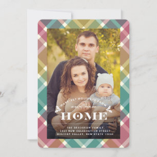 Neue Zuhause-Happiest Holiday Moving Announccard Feiertagskarte