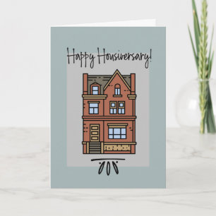 Neue Zuhause Happy Housiversary Card Dankeskarte