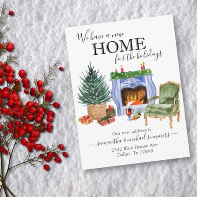 Neue Zuhause Holidays Moving Ankündigung Wasserfar (Von Creator hochgeladen)