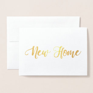 Neue Zuhause Housewarming Folienkarte