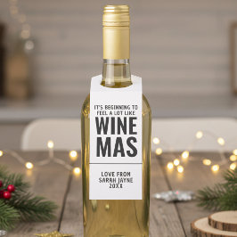 Neue Zuhause Housewärming Winemas Flasche Hanger T Flaschenanhänger
