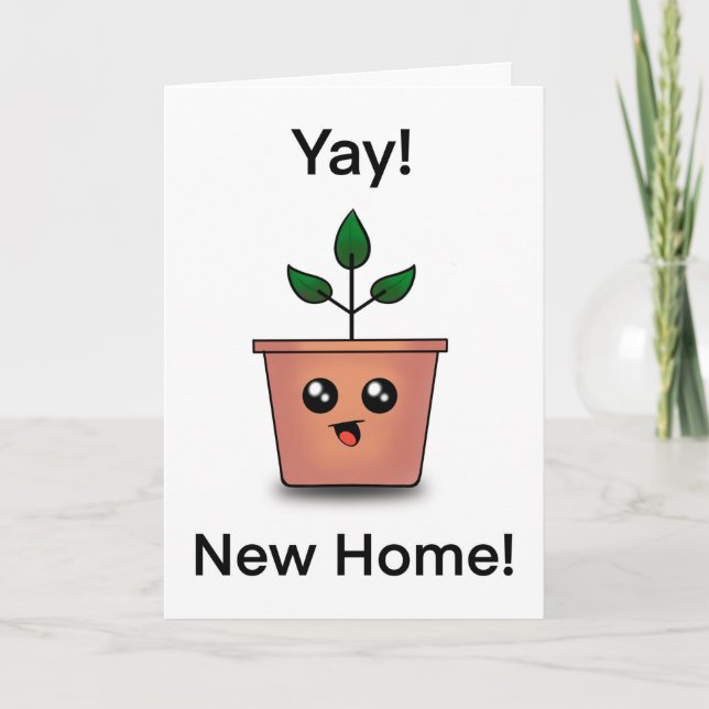 Neue Zuhause-Karte Karte (Vorderseite)