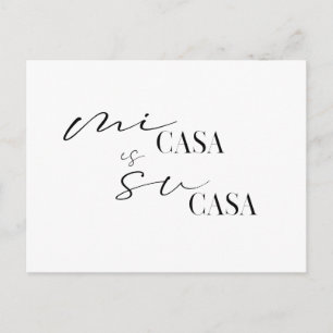 Neue Zuhause Mi Casa Wir haben neue Adresse versch Postkarte