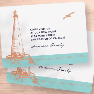 Neue Zuhause Modern Nautical Announction Card