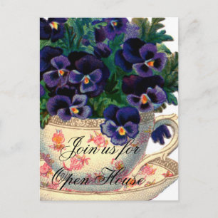 Neue Zuhause-offenes Haus EinladungPostkarte Einladungspostkarte