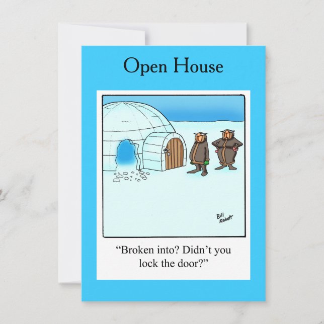 Neue Zuhause-Party Einladungen (Vorderseite)