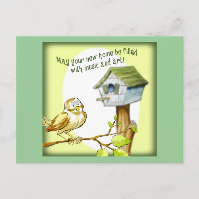 Neue Zuhause Postkarte (Vorderseite)