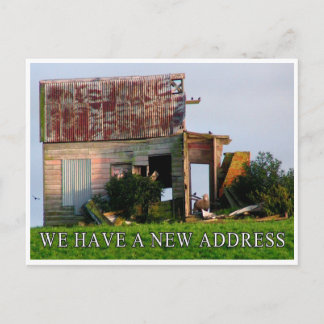 Neue Zuhause-Postkarte - neue Adresse, bewegliches Ankündigungspostkarte