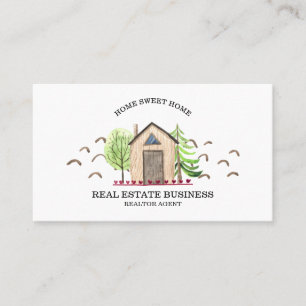 Neue Zuhause Real Anwesen Agent Visitenkarte