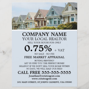 Neue Zuhause, Realtor, Anwesen Agent Werbung Flyer