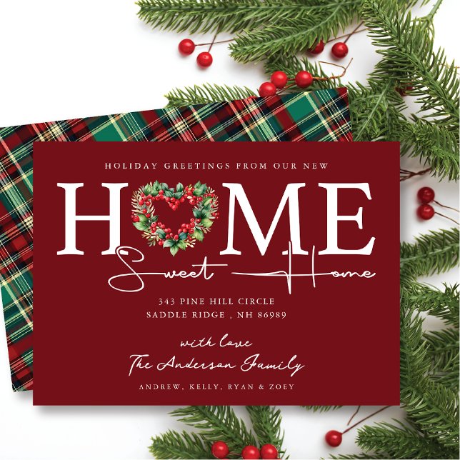 Neue Zuhause Sweet Zuhause Holiday Moving Ankündig Einladung (Von Creator hochgeladen)