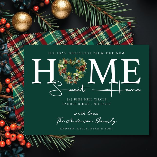 Neue Zuhause Sweet Zuhause Holiday Moving Ankündig Einladung (Von Creator hochgeladen)