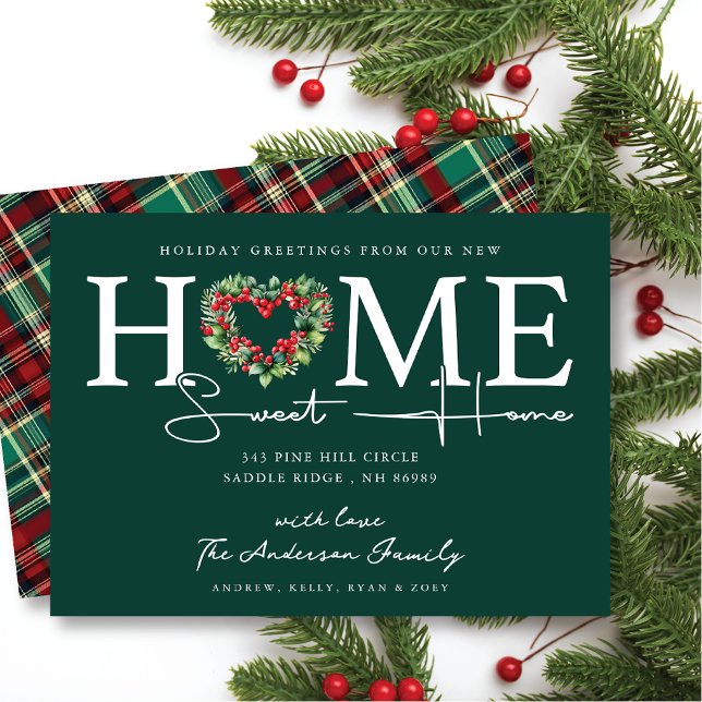 Neue Zuhause Sweet Zuhause Holiday Moving Ankündig Einladung (Von Creator hochgeladen)