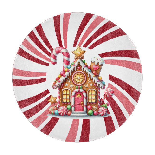 Neue Zuhause Weihnachtsgebäck Schneidebrett (Vorderseite)