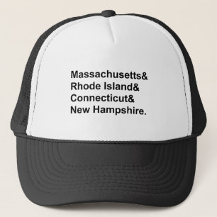 Neuengland Massachusetts Rhode Island usw. Staaten Truckerkappe
