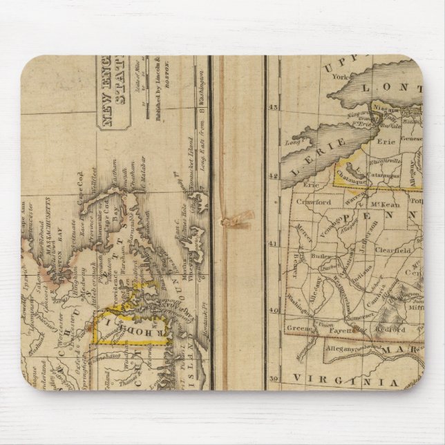 Neuengland, Naher Staaten Mousepad (Vorne)
