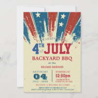Neuer 4. Juli GRILLEN der Hinterhof-Fahne I USA
