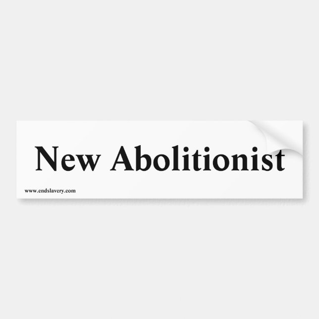neuer Abolitionist Autoaufkleber (Vorne)