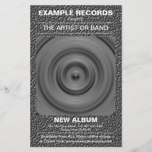 Neuer Albumstart - Seltsame Stone Textur Flyer