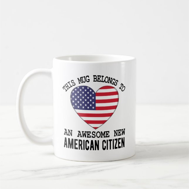 Neuer amerikanischer Bürgerzettel, Geschenke für d Kaffeetasse (Links)