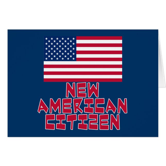 Neuer amerikanischer Staatsbürger mit (Vorderseite (Horizontal))
