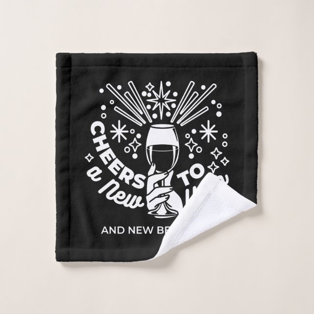 Neuer Anfang Weingläser - Illustration 2 Waschlappen (Waschlappen)