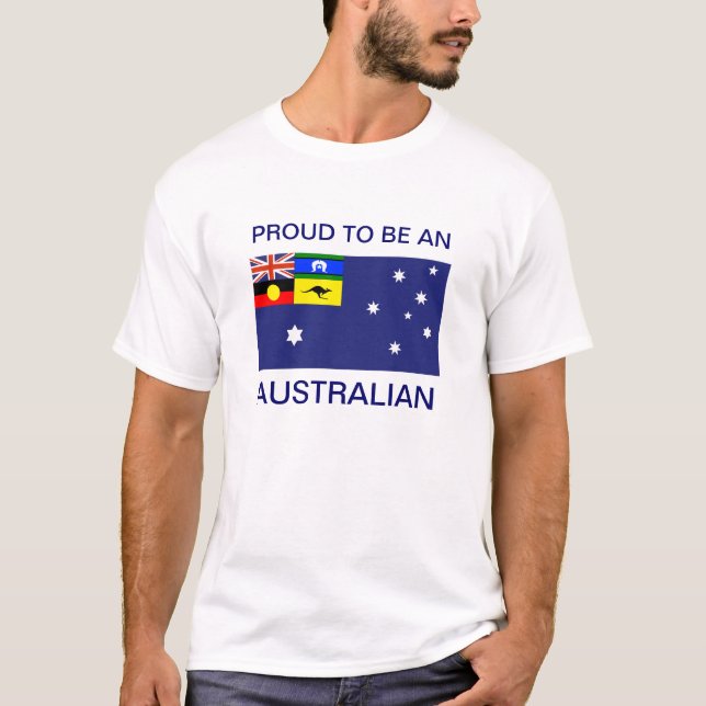 Neuer australischer Flaggen-T - Shirt (Vorderseite)