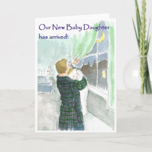 Neuer Baby Girl Ankündigung