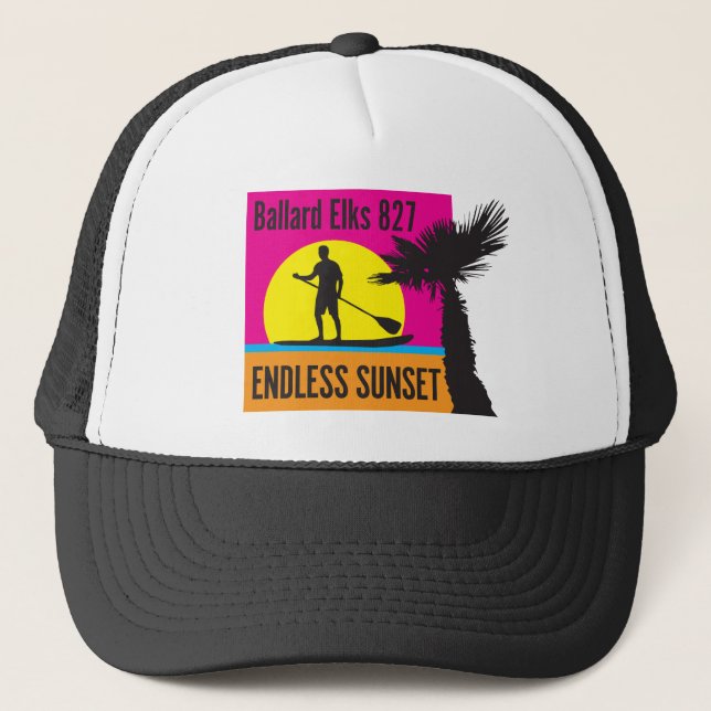 NEUER BAR FUNDRAISER Endless Sunset Truckerkappe (Vorderseite)