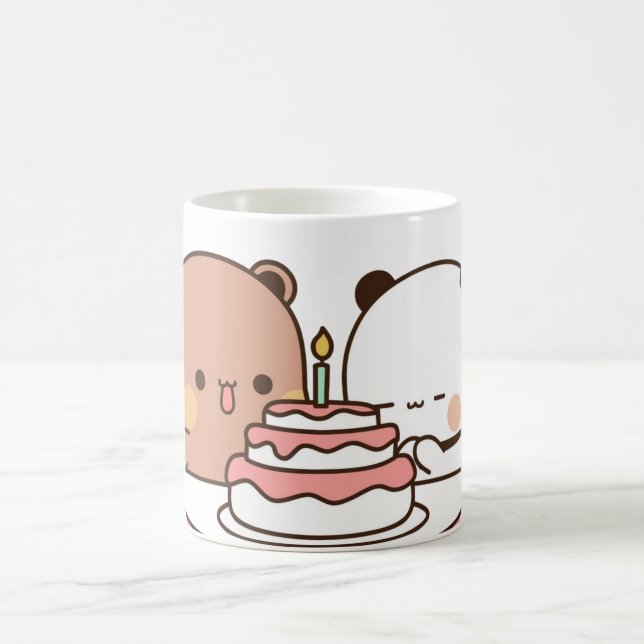 neuer Bär und Panda bubu dudu Kaffeetasse (Mittel)