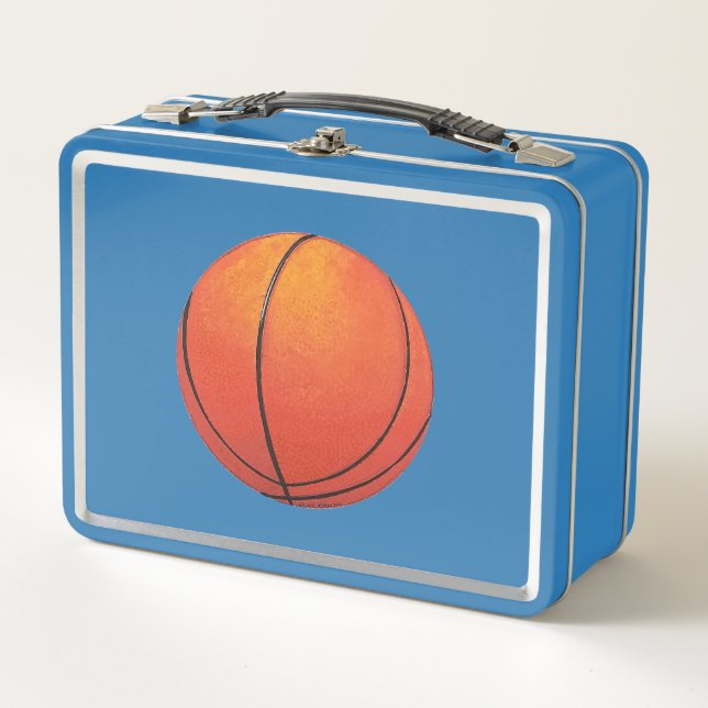 Neuer Basketball Metall Brotdose (Vorderseite)