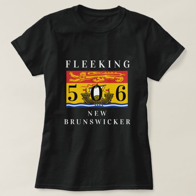 Neuer Brunswicker New Brunswick Zoll 506 T-Shirt (Design vorne)