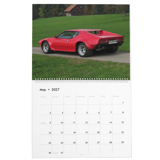 Neuer De Tomaso-Kalender 2016 Kalender (Mai 2027)