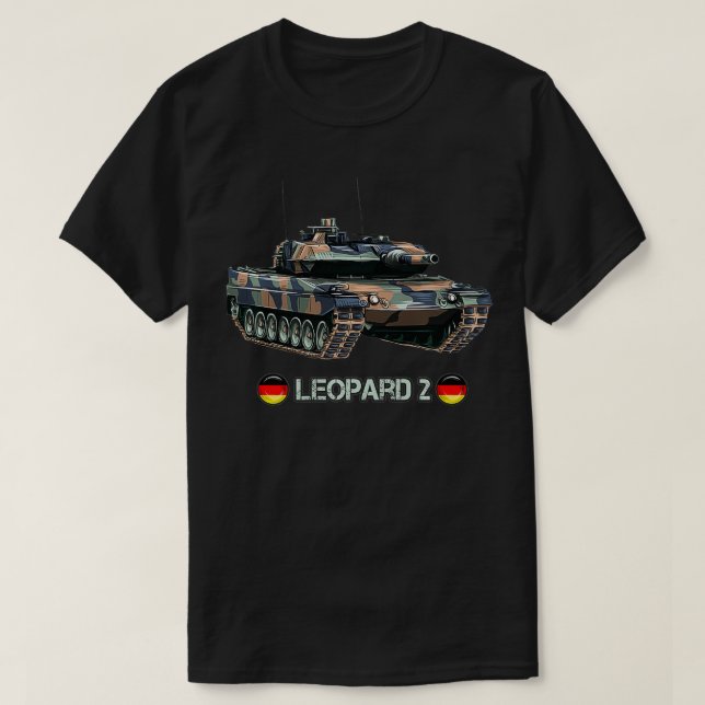 Neuer deutscher Hauptlast Leopard 2 Premium T-Shirt (Design vorne)
