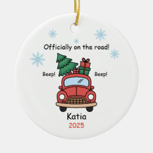 Neuer Fahrer Schmuck, Benutzerdefiniert Lizensiert Keramik Ornament