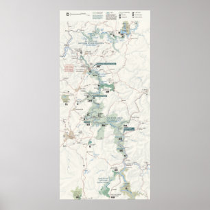 Neuer Fluss-Schlucht-Staatsangehörig-Fluss Poster