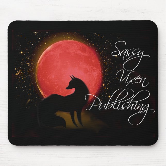 Neuer frecher Vixen-Verlags- Logo-Mausunterlage Mousepad (Vorne)