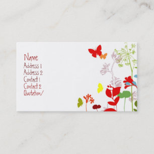 Neuer Frühling - besonders angefertigt Visitenkarte